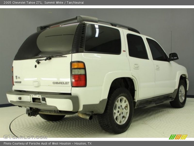 Summit White / Tan/Neutral 2005 Chevrolet Tahoe Z71