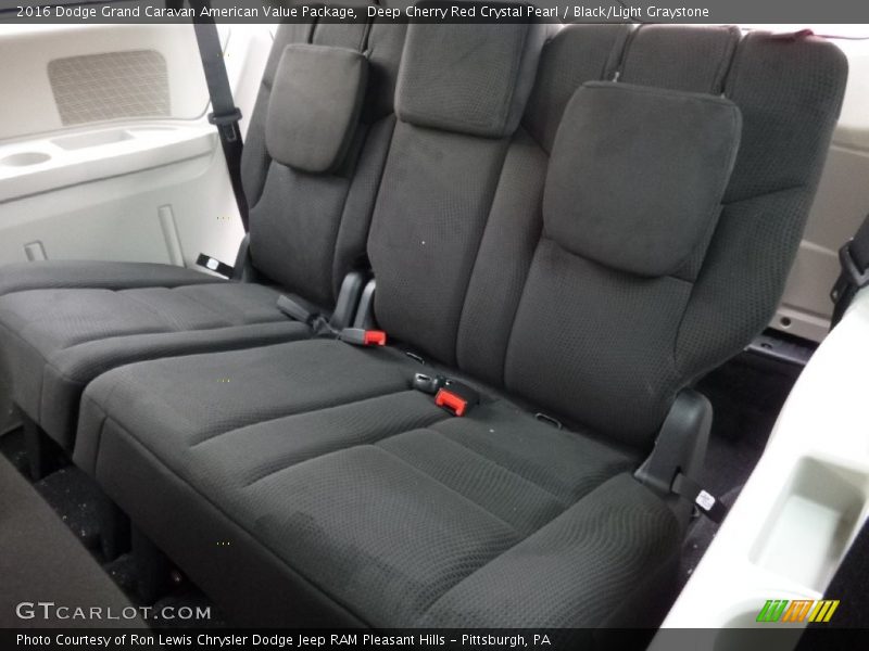 Deep Cherry Red Crystal Pearl / Black/Light Graystone 2016 Dodge Grand Caravan American Value Package