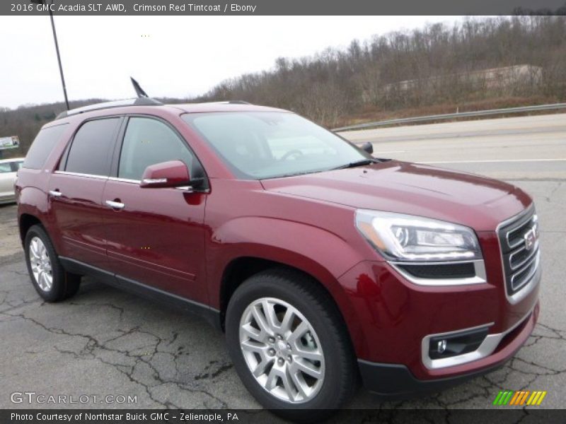 Crimson Red Tintcoat / Ebony 2016 GMC Acadia SLT AWD