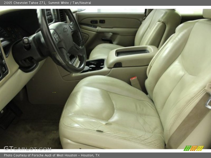 Summit White / Tan/Neutral 2005 Chevrolet Tahoe Z71