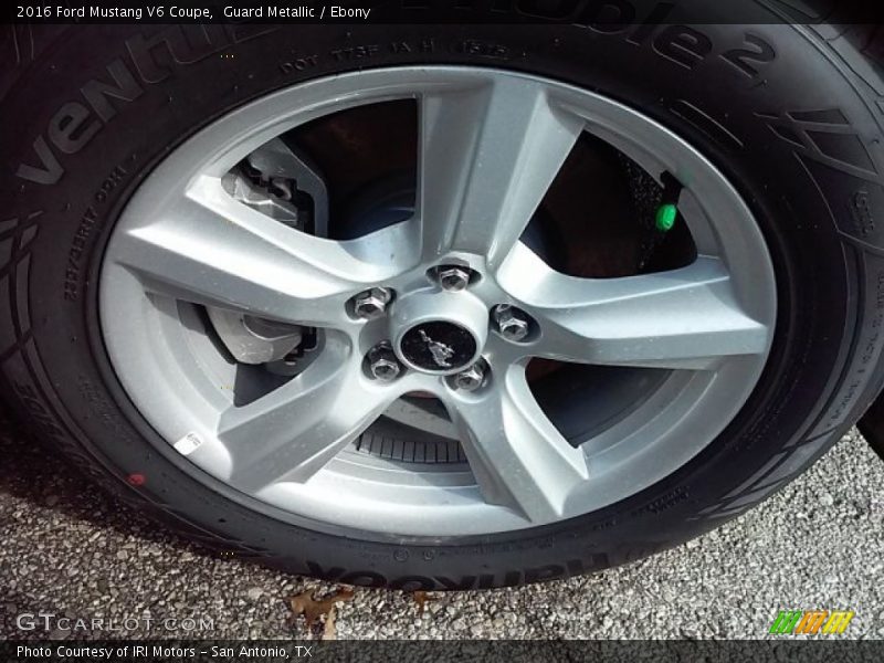 Guard Metallic / Ebony 2016 Ford Mustang V6 Coupe