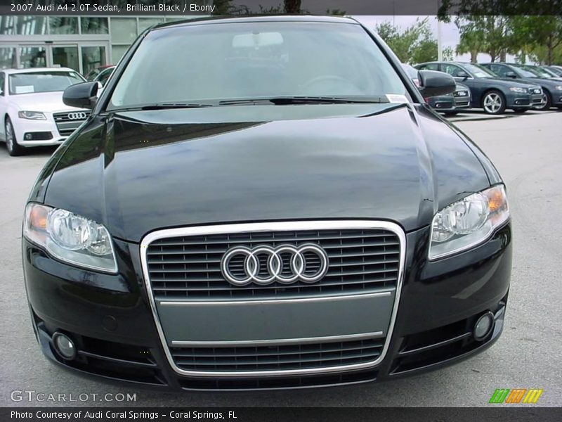 Brilliant Black / Ebony 2007 Audi A4 2.0T Sedan