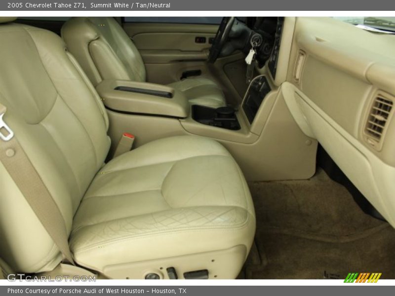 Summit White / Tan/Neutral 2005 Chevrolet Tahoe Z71