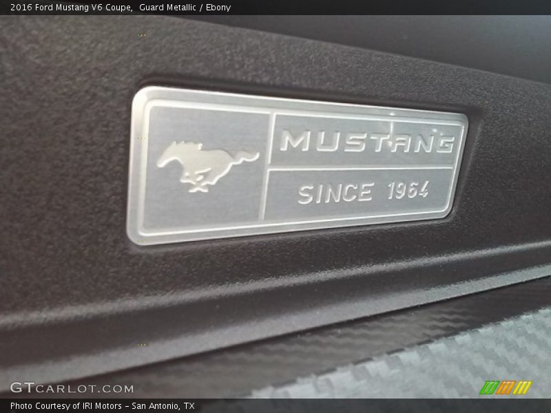 Guard Metallic / Ebony 2016 Ford Mustang V6 Coupe