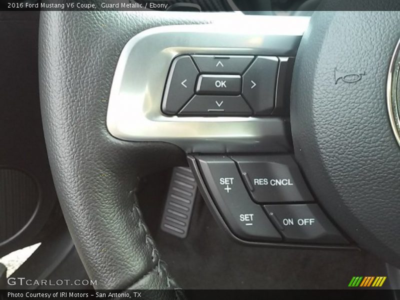 Guard Metallic / Ebony 2016 Ford Mustang V6 Coupe