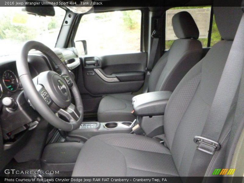 Tank / Black 2016 Jeep Wrangler Unlimited Sport 4x4