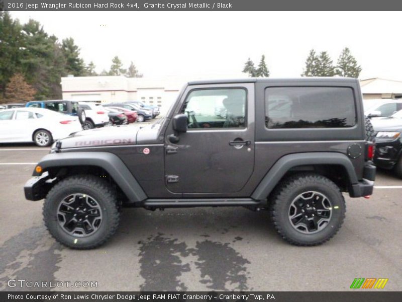 Granite Crystal Metallic / Black 2016 Jeep Wrangler Rubicon Hard Rock 4x4
