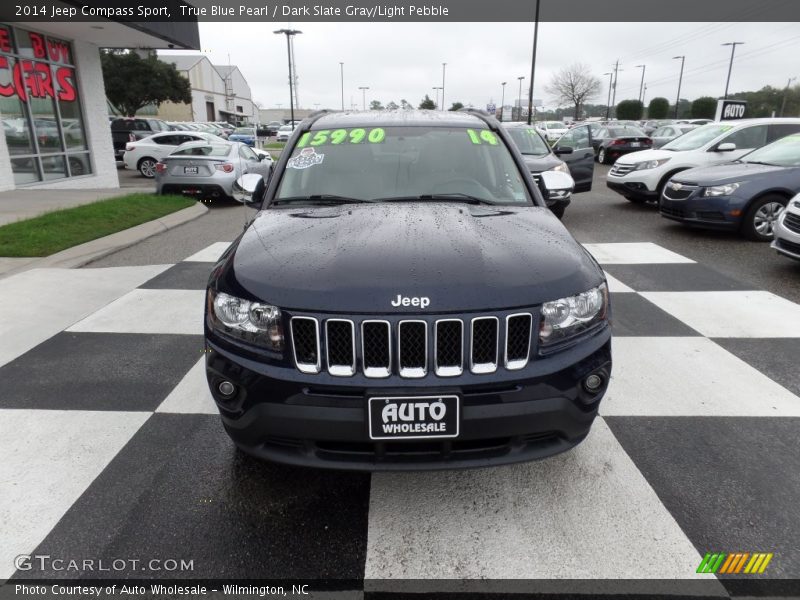 True Blue Pearl / Dark Slate Gray/Light Pebble 2014 Jeep Compass Sport
