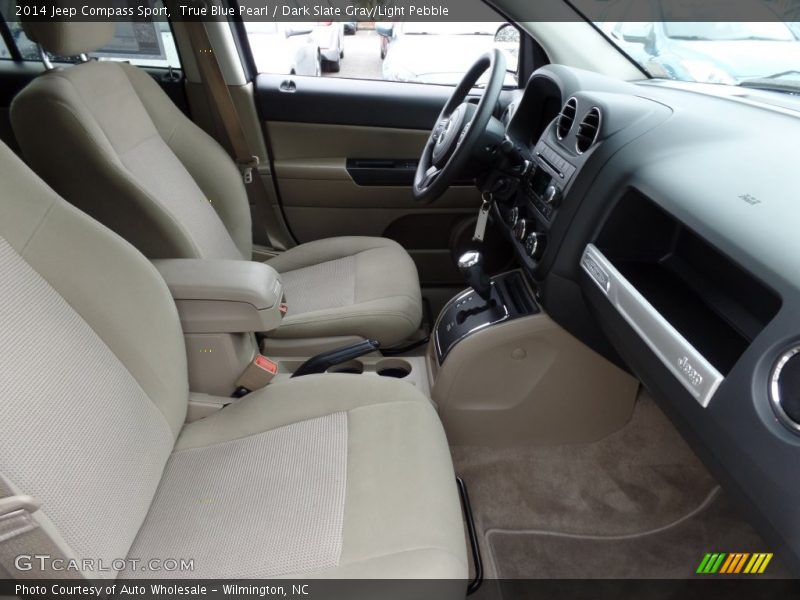 True Blue Pearl / Dark Slate Gray/Light Pebble 2014 Jeep Compass Sport