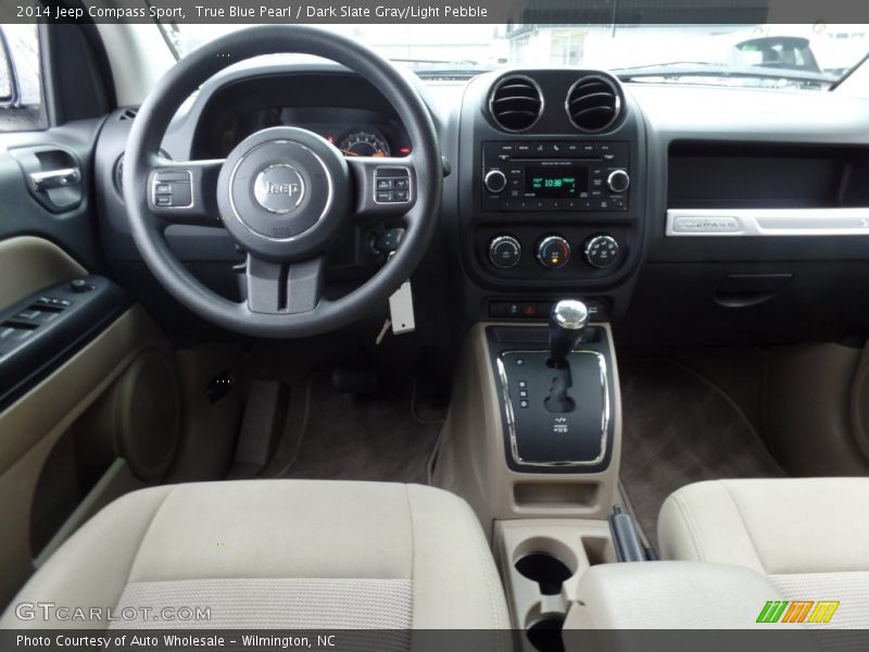 True Blue Pearl / Dark Slate Gray/Light Pebble 2014 Jeep Compass Sport