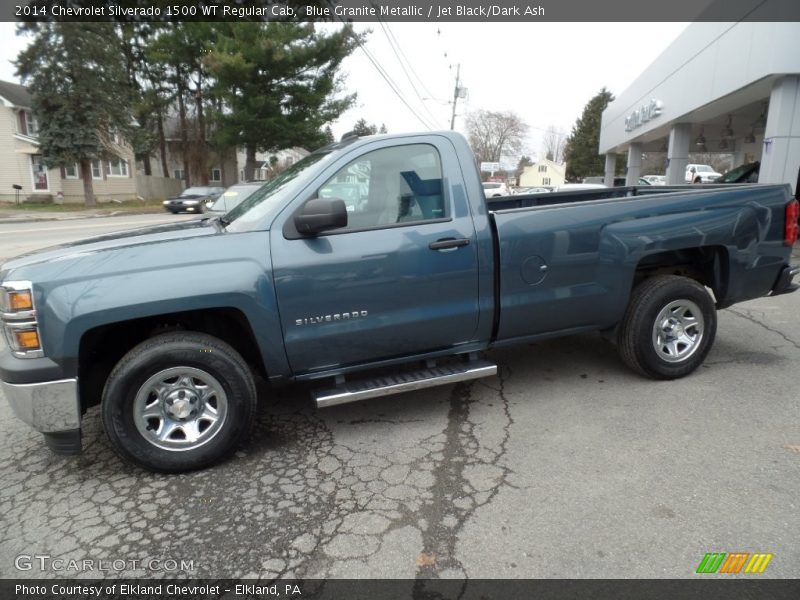 Blue Granite Metallic / Jet Black/Dark Ash 2014 Chevrolet Silverado 1500 WT Regular Cab