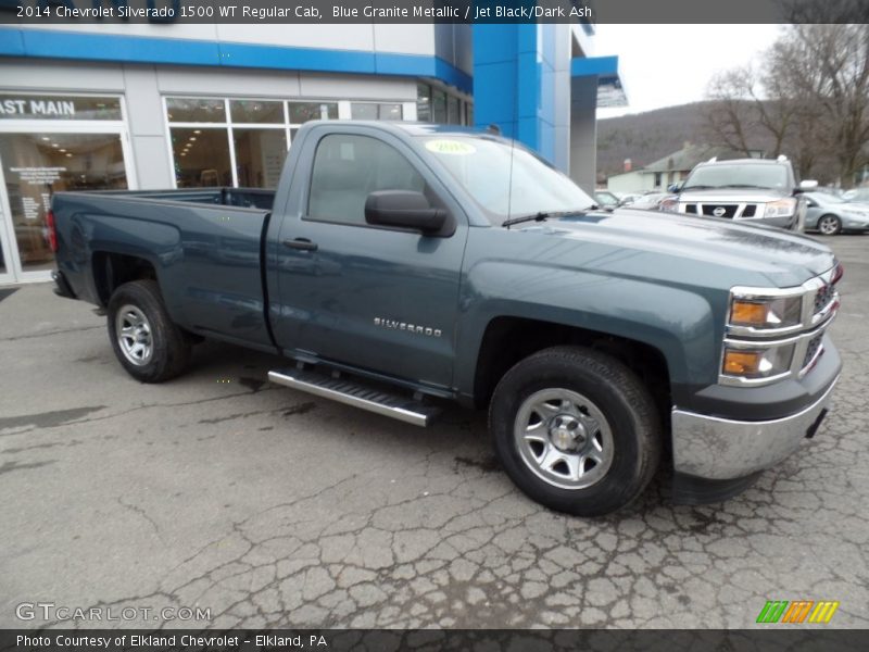 Blue Granite Metallic / Jet Black/Dark Ash 2014 Chevrolet Silverado 1500 WT Regular Cab
