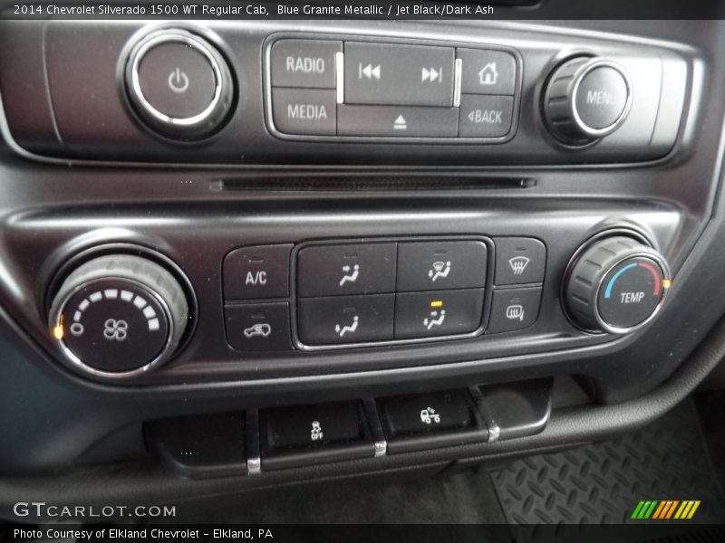 Blue Granite Metallic / Jet Black/Dark Ash 2014 Chevrolet Silverado 1500 WT Regular Cab