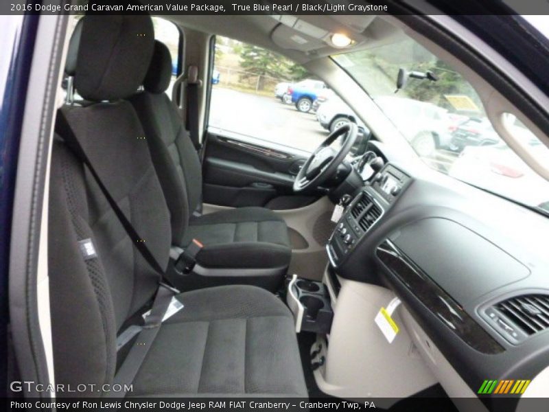 True Blue Pearl / Black/Light Graystone 2016 Dodge Grand Caravan American Value Package