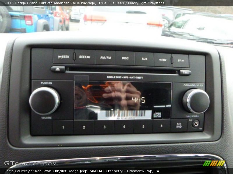 True Blue Pearl / Black/Light Graystone 2016 Dodge Grand Caravan American Value Package