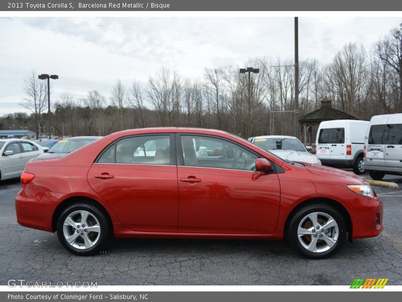 Barcelona Red Metallic / Bisque 2013 Toyota Corolla S