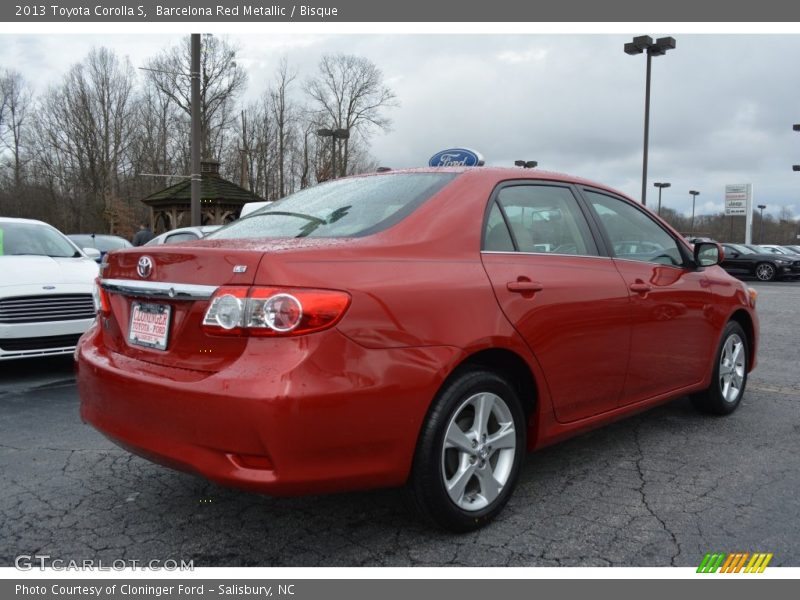 Barcelona Red Metallic / Bisque 2013 Toyota Corolla S