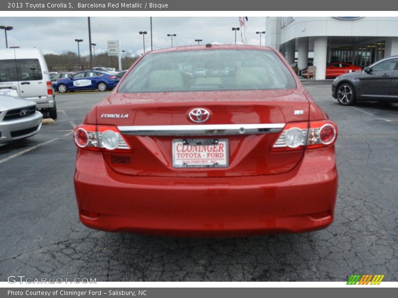 Barcelona Red Metallic / Bisque 2013 Toyota Corolla S
