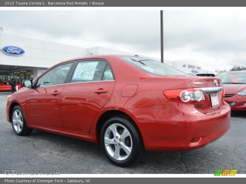 Barcelona Red Metallic / Bisque 2013 Toyota Corolla S