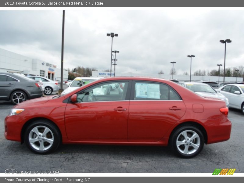 Barcelona Red Metallic / Bisque 2013 Toyota Corolla S