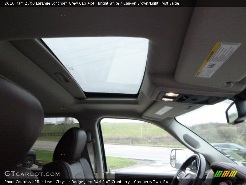 Bright White / Canyon Brown/Light Frost Beige 2016 Ram 2500 Laramie Longhorn Crew Cab 4x4
