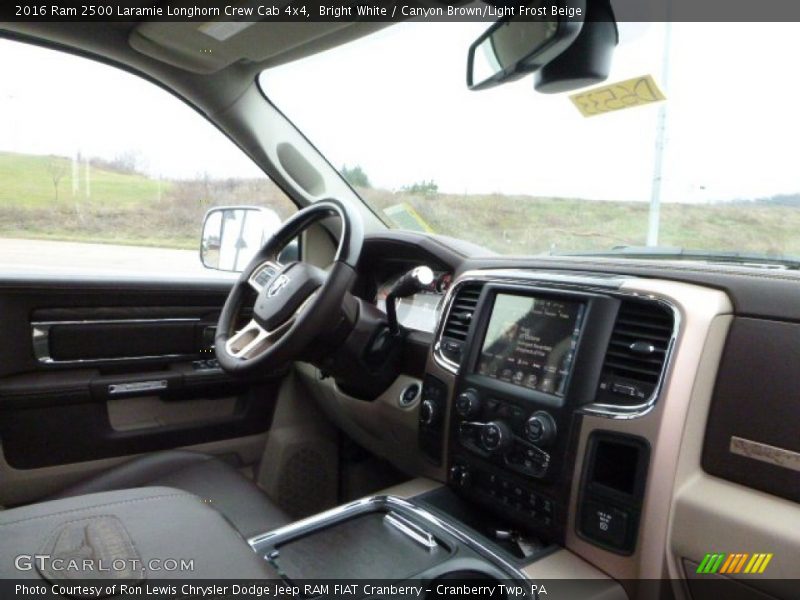 Bright White / Canyon Brown/Light Frost Beige 2016 Ram 2500 Laramie Longhorn Crew Cab 4x4