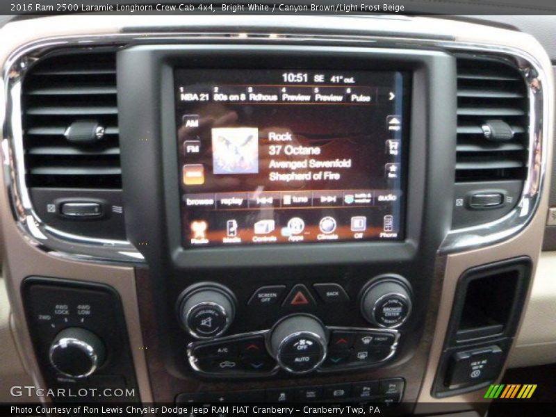 Controls of 2016 2500 Laramie Longhorn Crew Cab 4x4