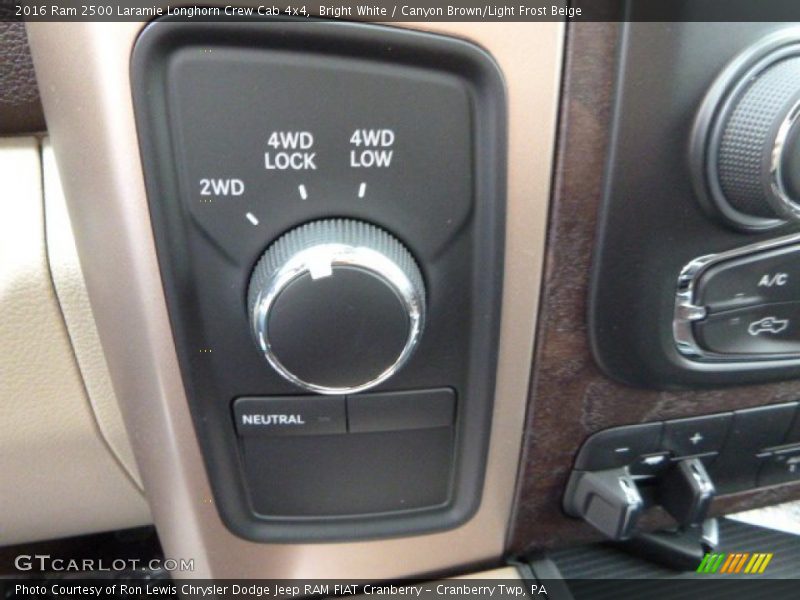 Controls of 2016 2500 Laramie Longhorn Crew Cab 4x4