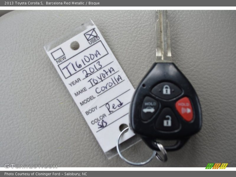 Barcelona Red Metallic / Bisque 2013 Toyota Corolla S