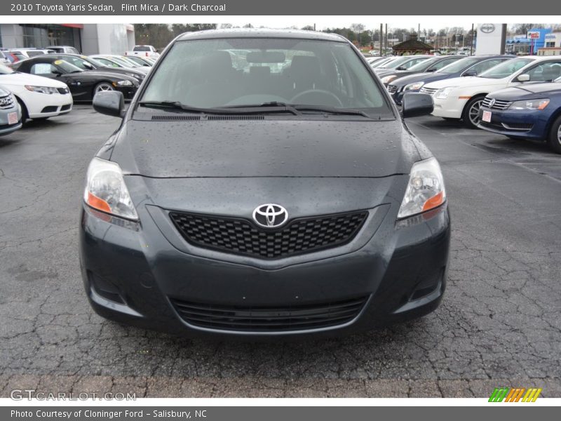 Flint Mica / Dark Charcoal 2010 Toyota Yaris Sedan