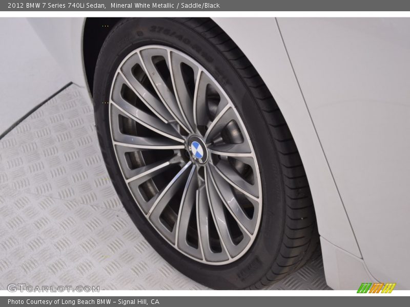 Mineral White Metallic / Saddle/Black 2012 BMW 7 Series 740Li Sedan