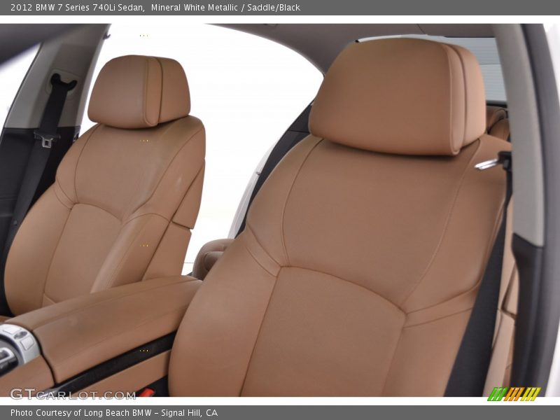 Mineral White Metallic / Saddle/Black 2012 BMW 7 Series 740Li Sedan