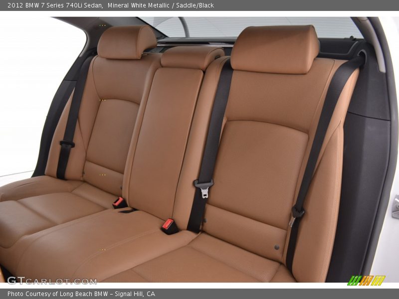 Mineral White Metallic / Saddle/Black 2012 BMW 7 Series 740Li Sedan