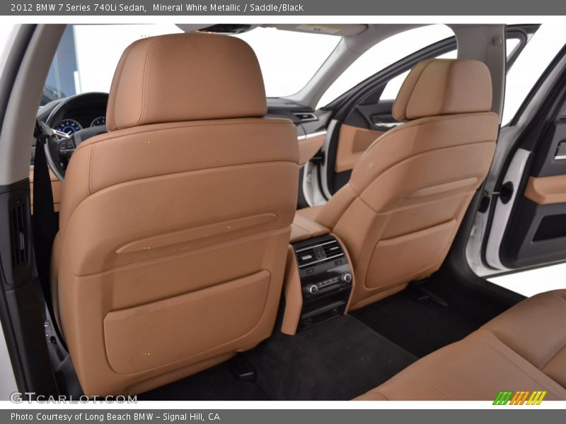 Mineral White Metallic / Saddle/Black 2012 BMW 7 Series 740Li Sedan