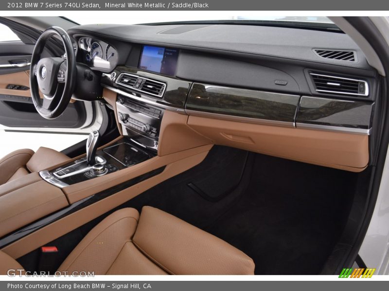Mineral White Metallic / Saddle/Black 2012 BMW 7 Series 740Li Sedan