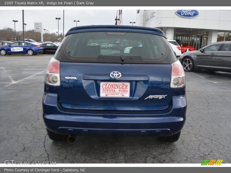 Indigo Ink Pearl / Dark Gray 2005 Toyota Matrix XR