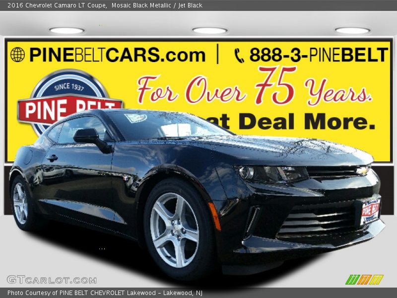 Mosaic Black Metallic / Jet Black 2016 Chevrolet Camaro LT Coupe