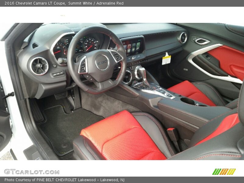 Adrenaline Red Interior - 2016 Camaro LT Coupe 