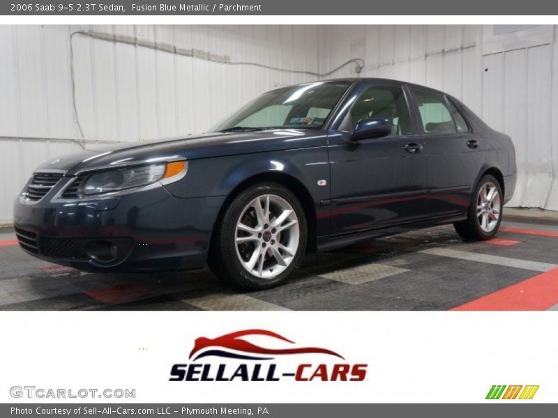 Fusion Blue Metallic / Parchment 2006 Saab 9-5 2.3T Sedan