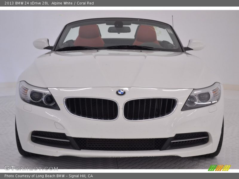 Alpine White / Coral Red 2013 BMW Z4 sDrive 28i
