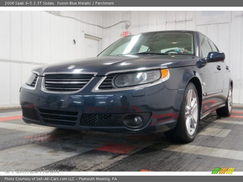 Fusion Blue Metallic / Parchment 2006 Saab 9-5 2.3T Sedan