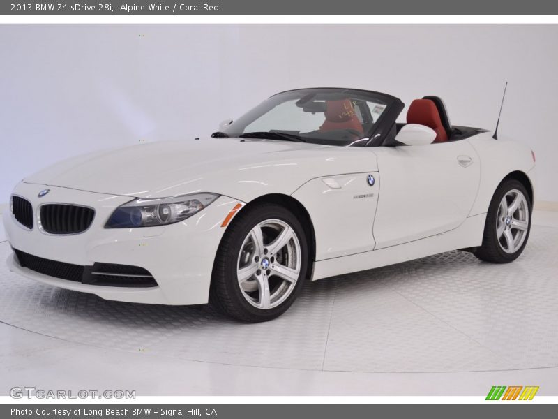 Alpine White / Coral Red 2013 BMW Z4 sDrive 28i