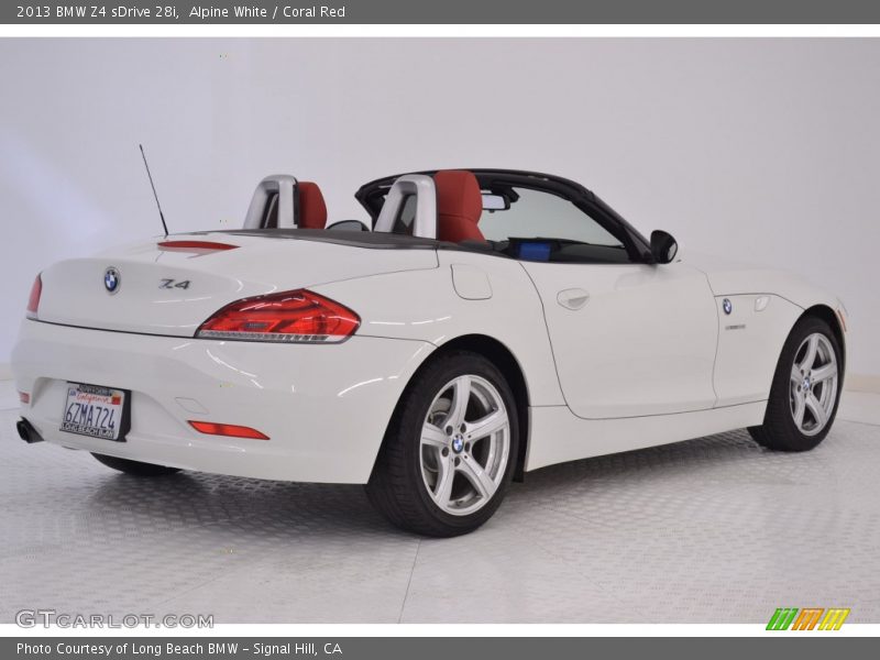 Alpine White / Coral Red 2013 BMW Z4 sDrive 28i