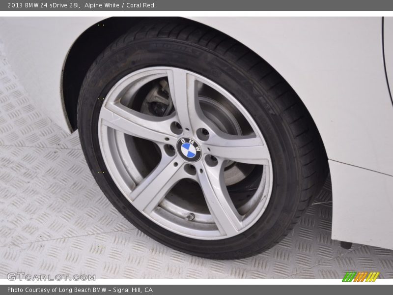 Alpine White / Coral Red 2013 BMW Z4 sDrive 28i