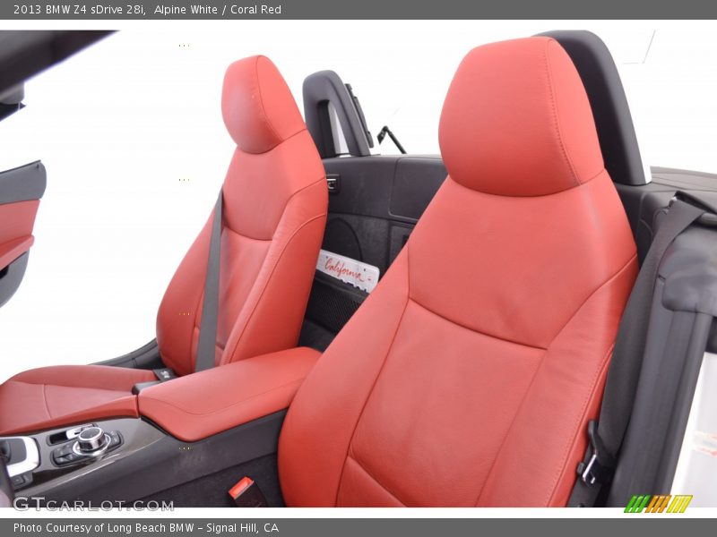 Alpine White / Coral Red 2013 BMW Z4 sDrive 28i