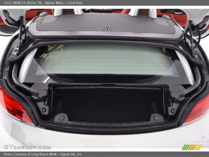Alpine White / Coral Red 2013 BMW Z4 sDrive 28i