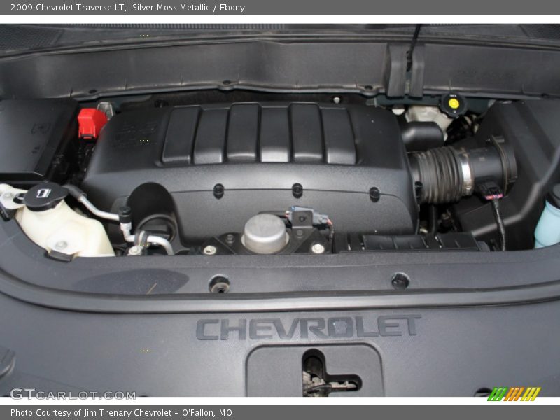 Silver Moss Metallic / Ebony 2009 Chevrolet Traverse LT
