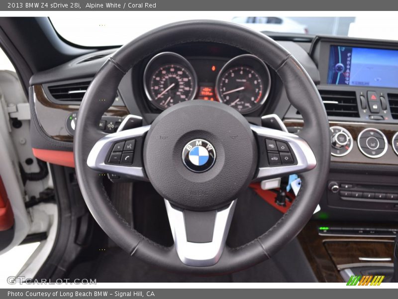 Alpine White / Coral Red 2013 BMW Z4 sDrive 28i