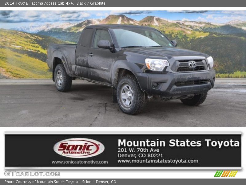 Black / Graphite 2014 Toyota Tacoma Access Cab 4x4