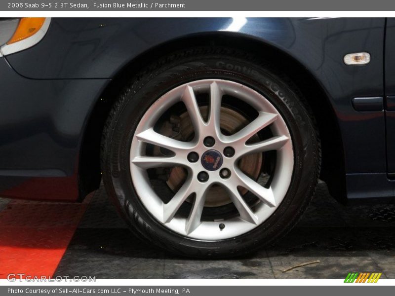 Fusion Blue Metallic / Parchment 2006 Saab 9-5 2.3T Sedan